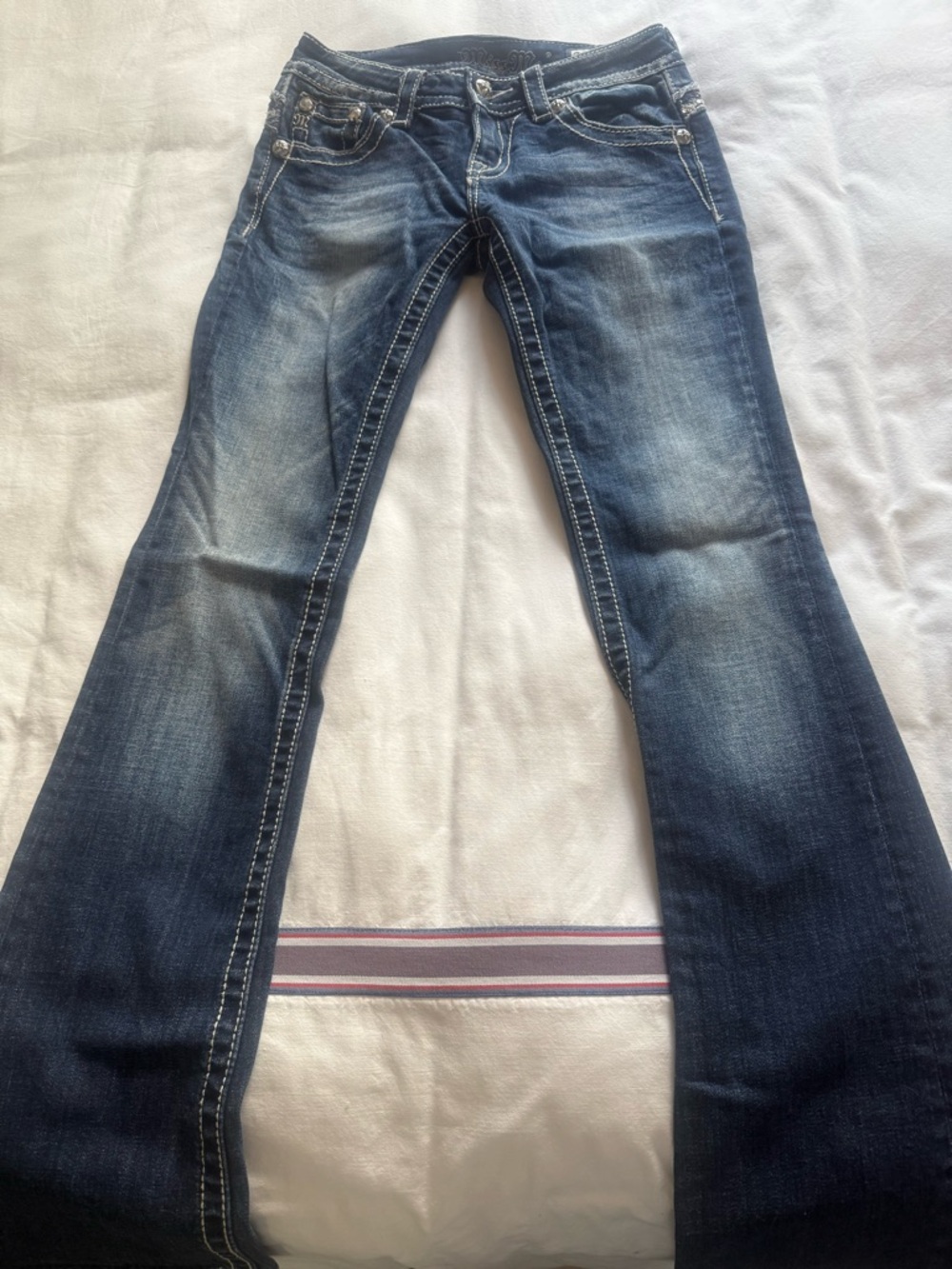 Miss Me Dark Blue Flare Jeans